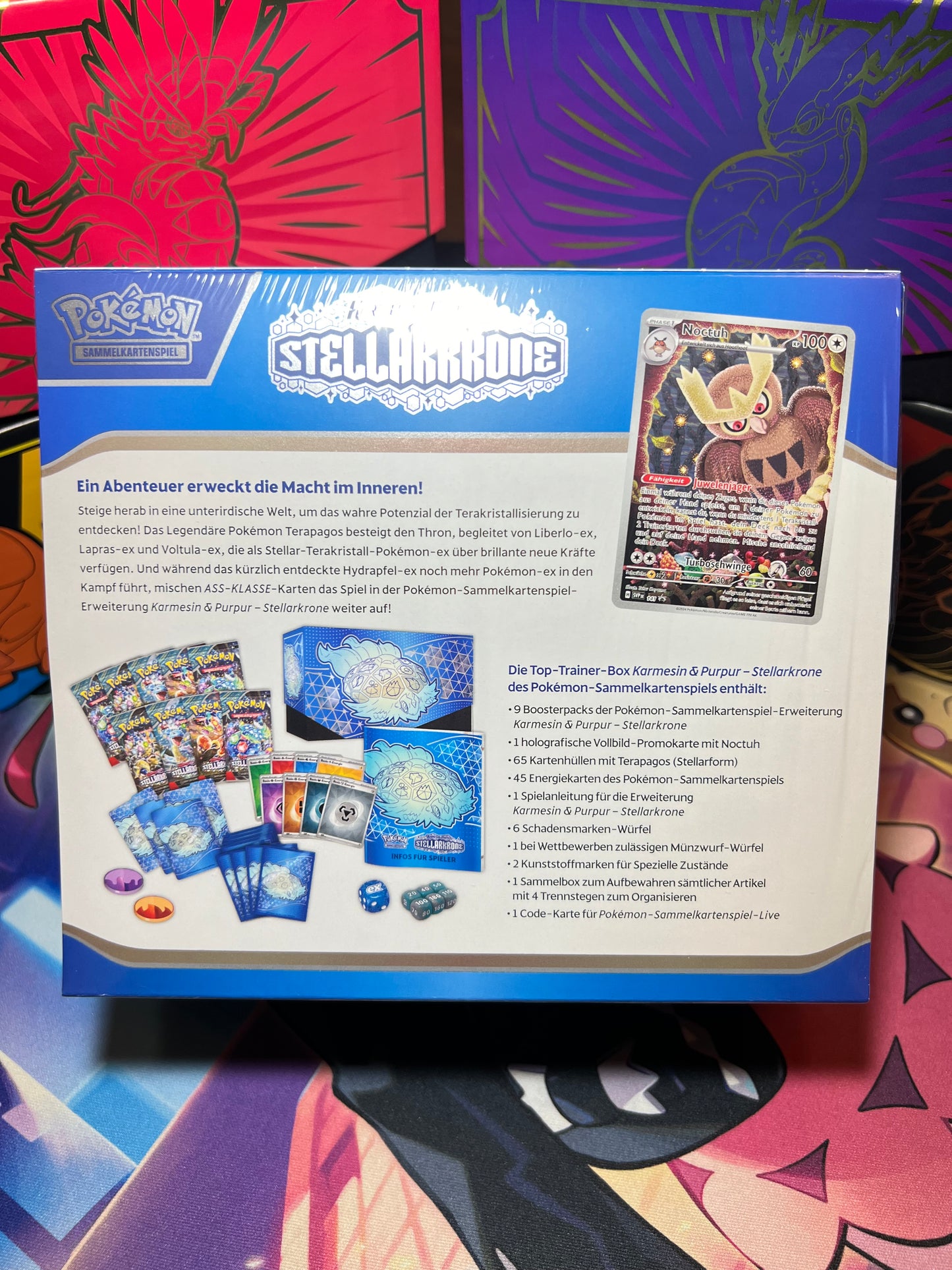 Karmesin & Purpur Stellarkrone Top Trainer Box DE