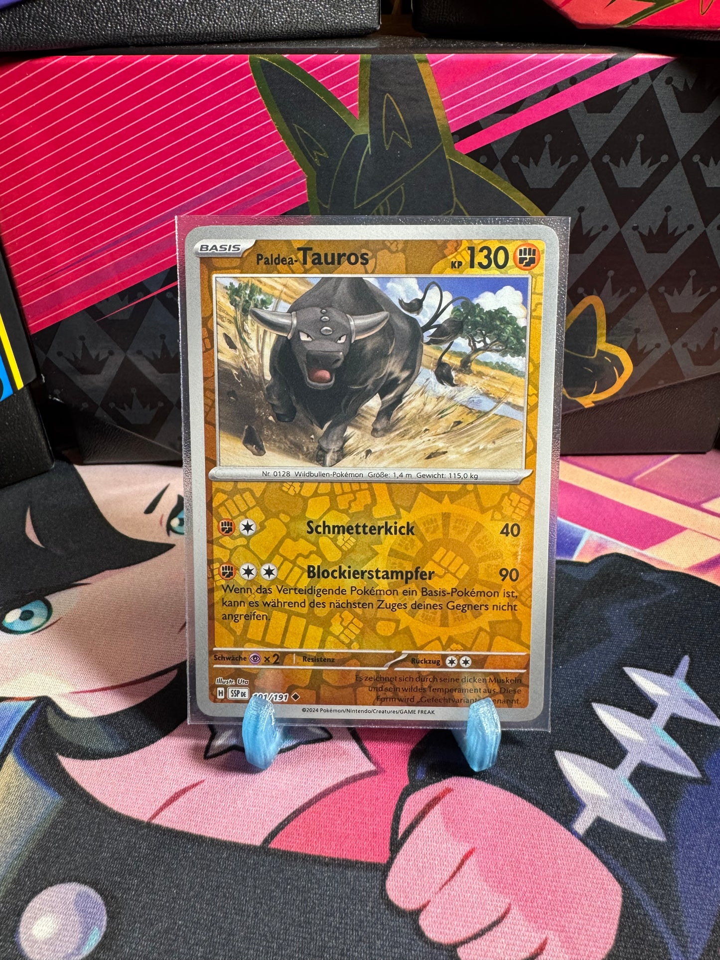 101/191 Paldea-Tauros Reverse Holo
