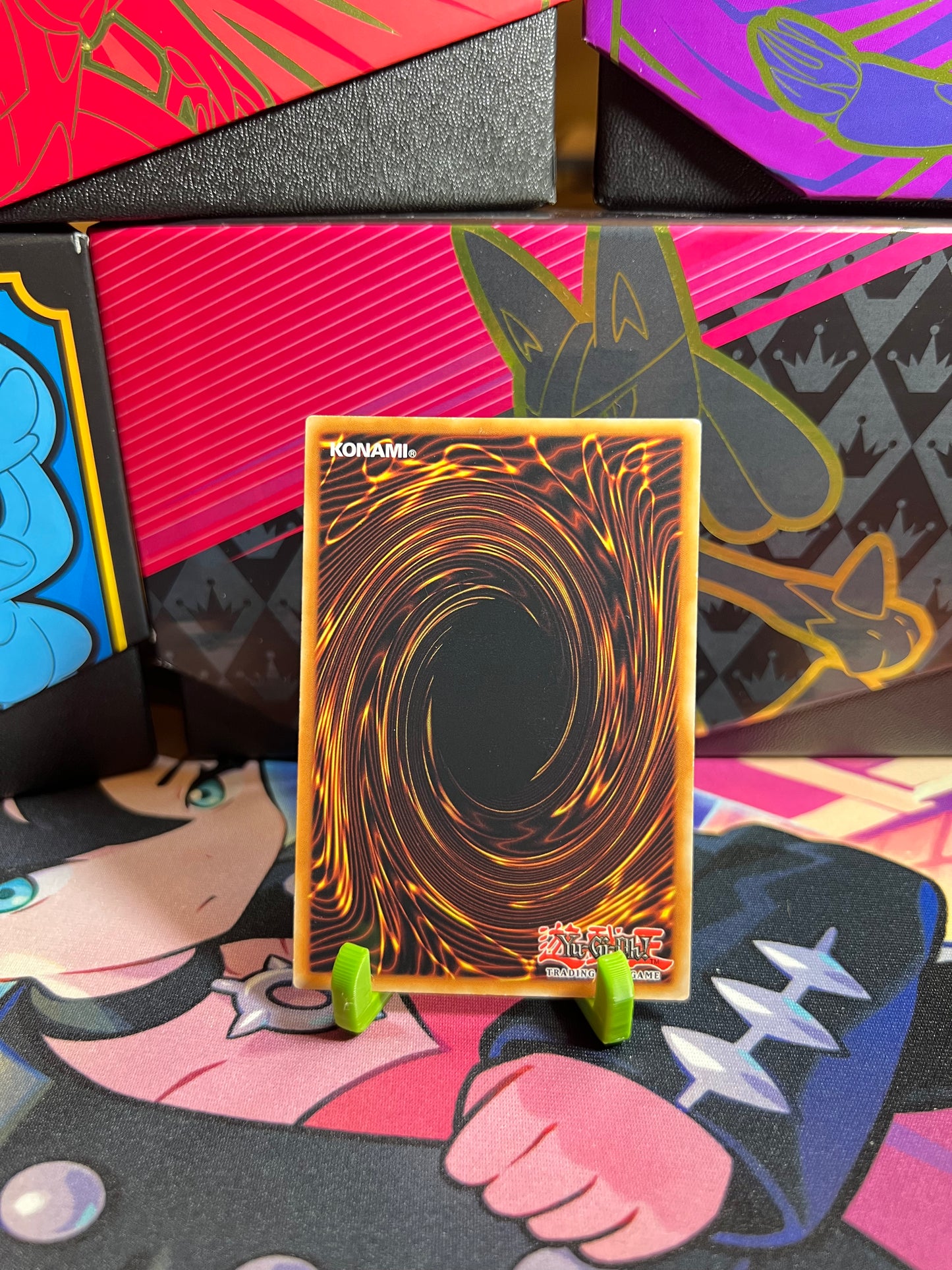 Kartenständer für Sammelkarten (grün)