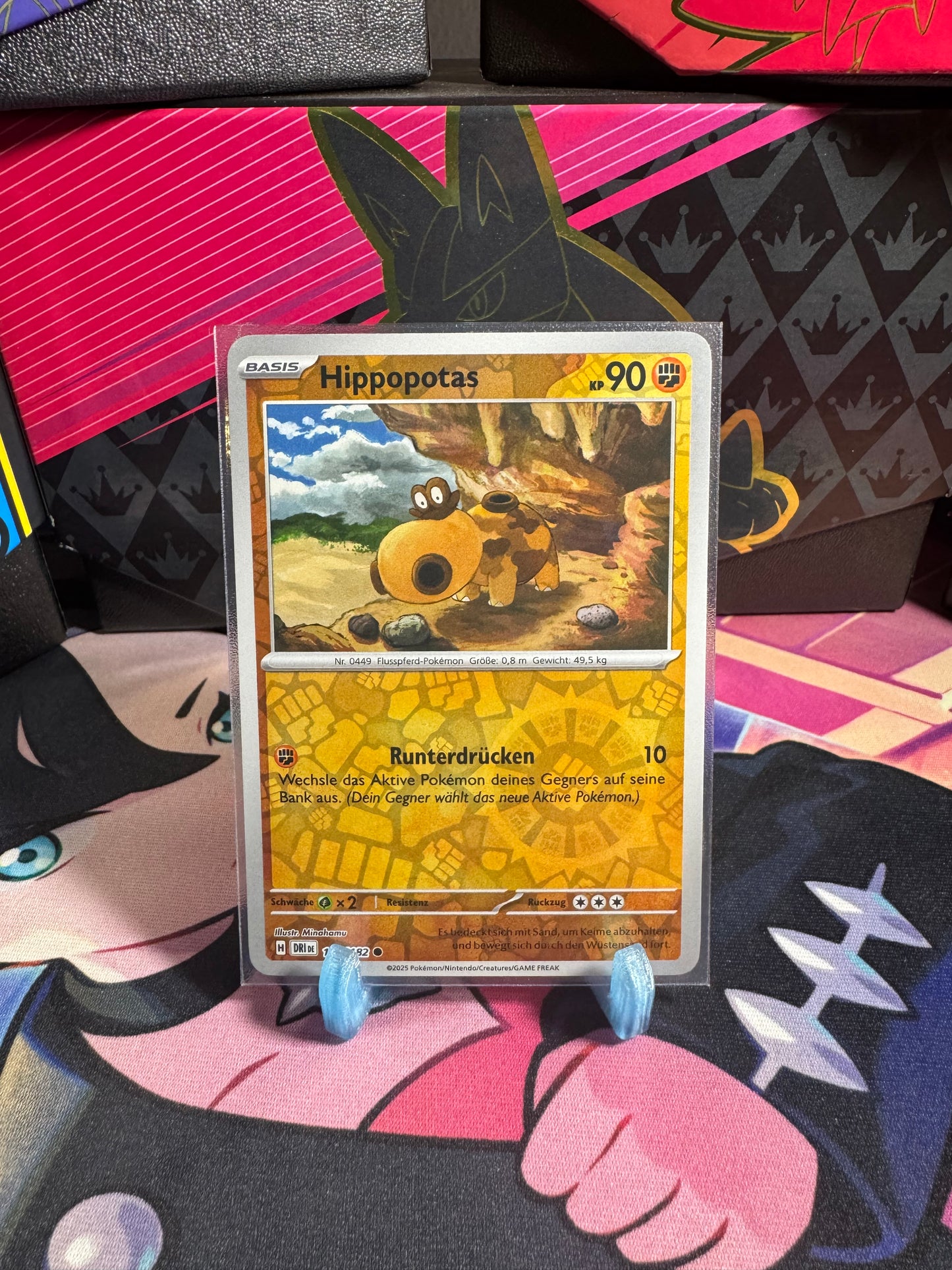 105/182 Hippopotas Reverse Holo