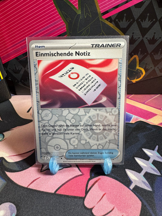 181/191 Einmischende Notiz Reverse Holo